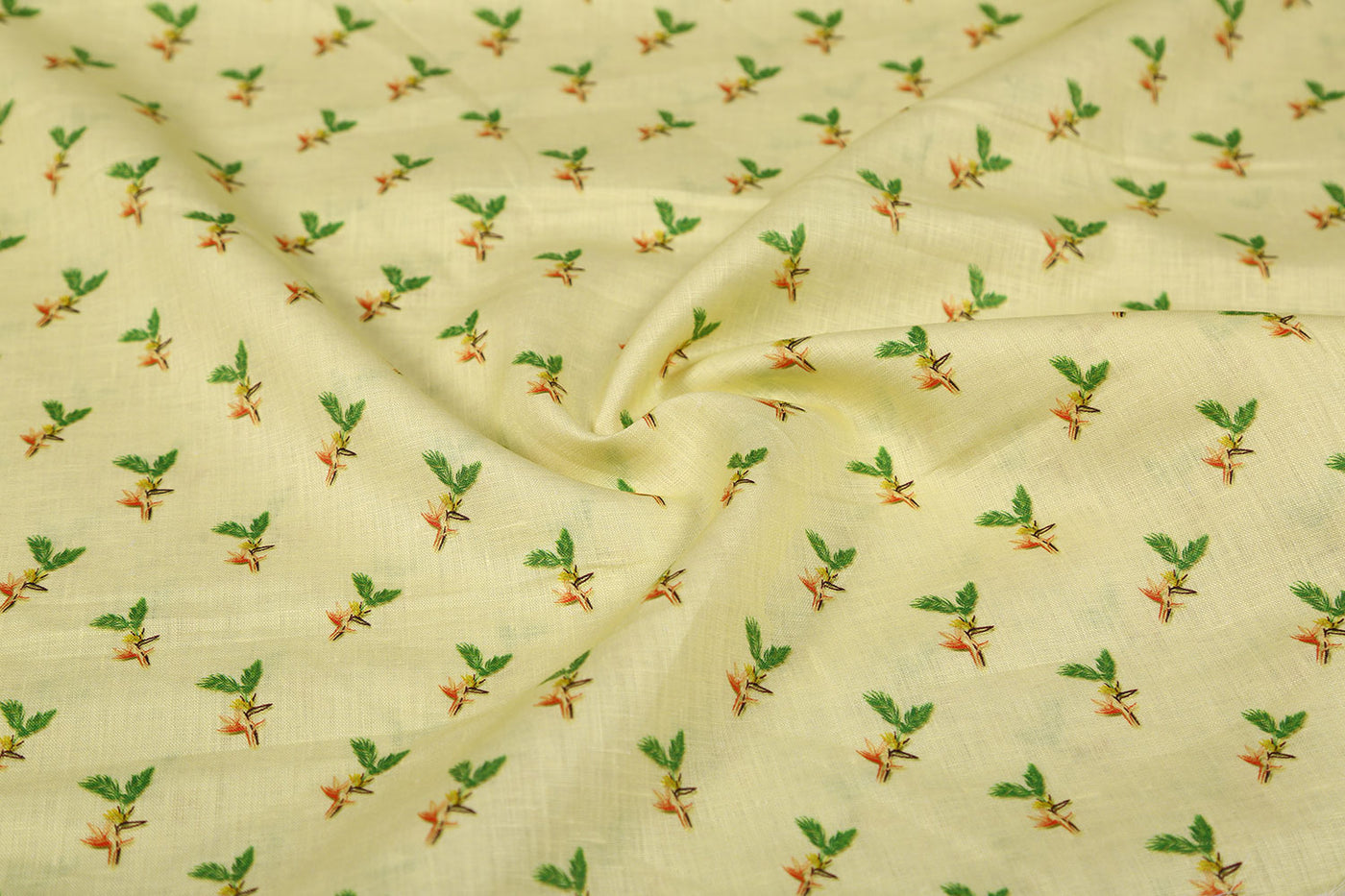 lemon-yellow-printed-linen-fabric-2456322