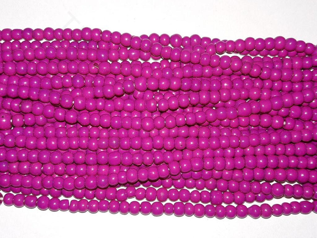 Hot Pink Circular Glass Beads | The Design Cart (4351284215877)