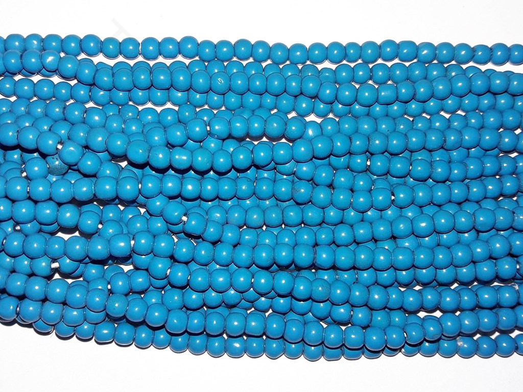 Turquoise Circular Glass Beads | The Design Cart (4351284248645)