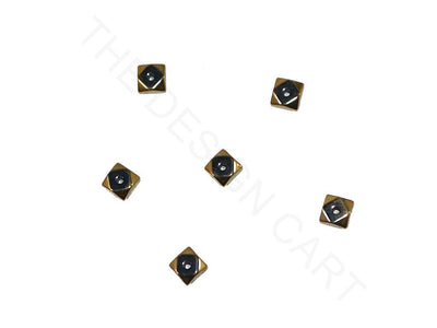 Golden Square Glass Beads | The Design Cart (3836564308002)