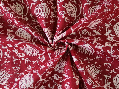 red-lotus-design-cotton-fabric