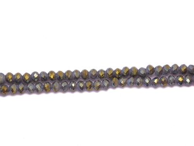 Blue Golden Double Tone Crystal Beads