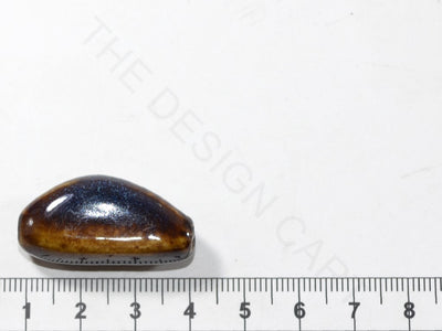 Dark Brown Semi-Spherical Ceramic Beads (4098685075525)
