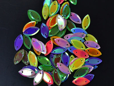 Assorted 2 Hole Oval Sequins | The Design Cart (1827262136354)