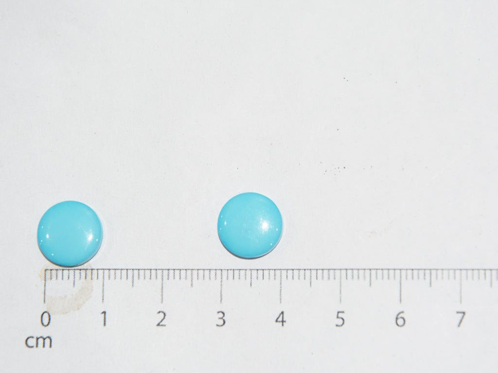 Light Cyan Blue Circular Marble Acrylic Buttons