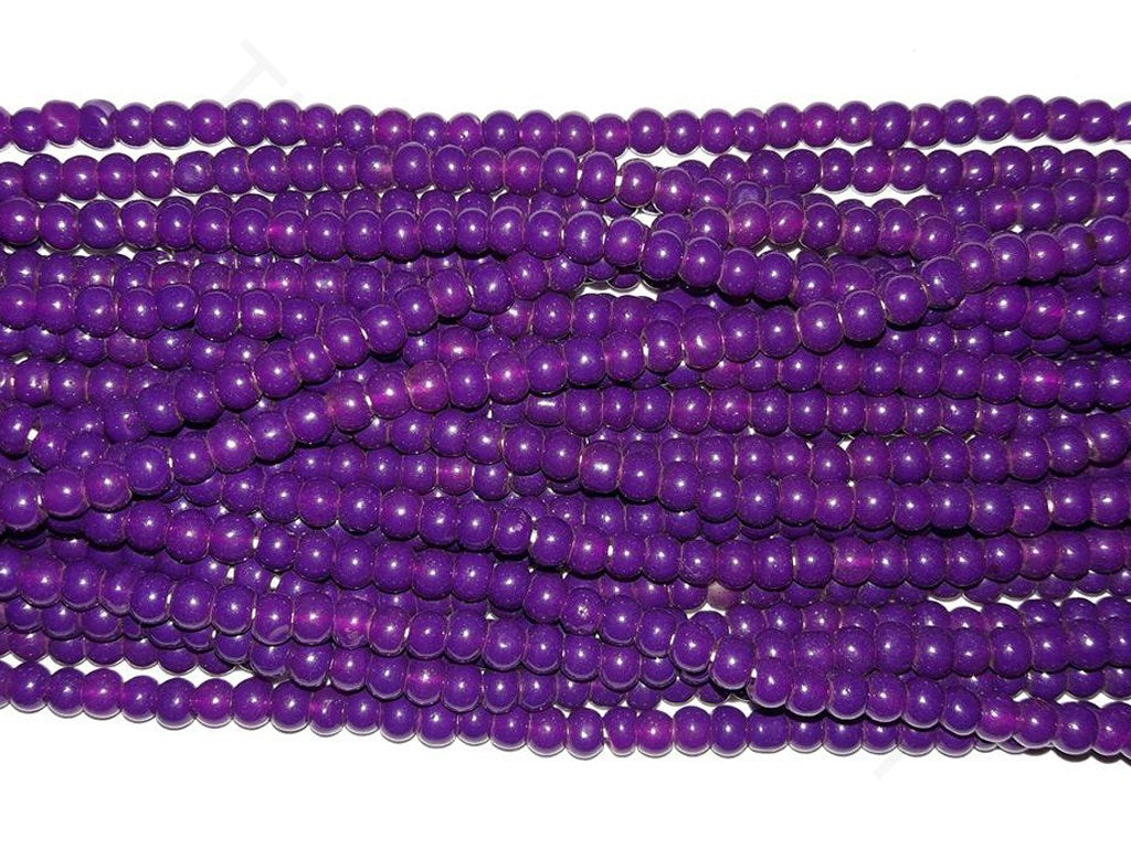 Purple Circular Glass Beads | The Design Cart (4351284346949)