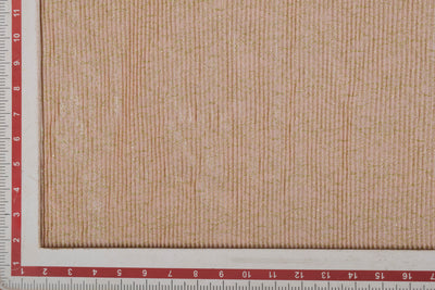 Peach Pleated Zari Knit Fabric