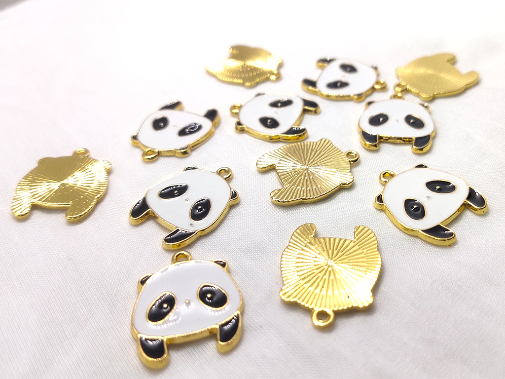 White Panda Designer Metal Charms