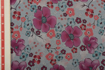 Multicolour Printed Chiffon Fabric