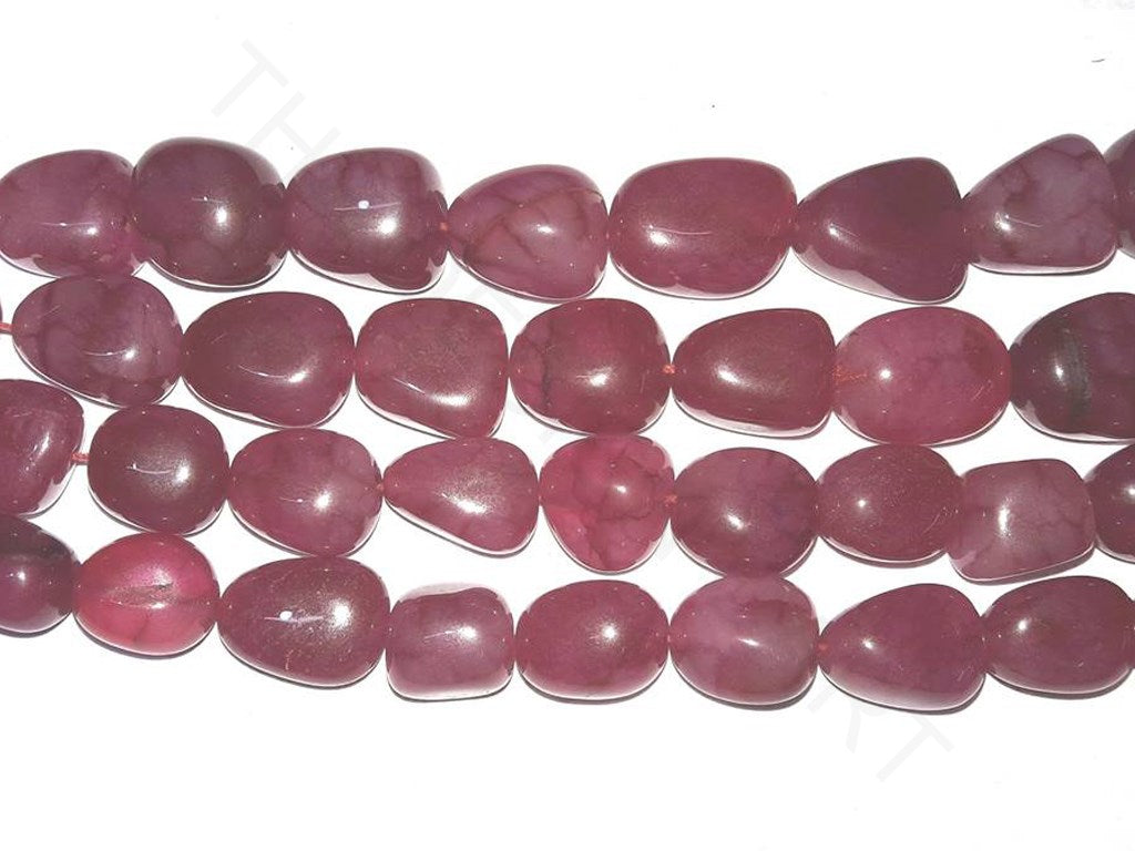 Maroon 2 Semi Precious Quartz Tumble Beads | The Design Cart (4333698973765)