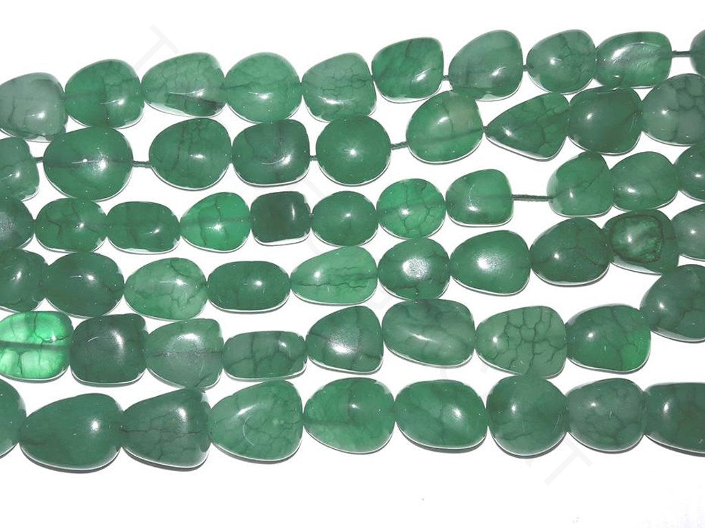 Green Semi Precious Quartz Tumble Beads | The Design Cart (4333699006533)