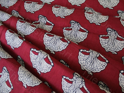 red-tribal-design-cotton-fabric