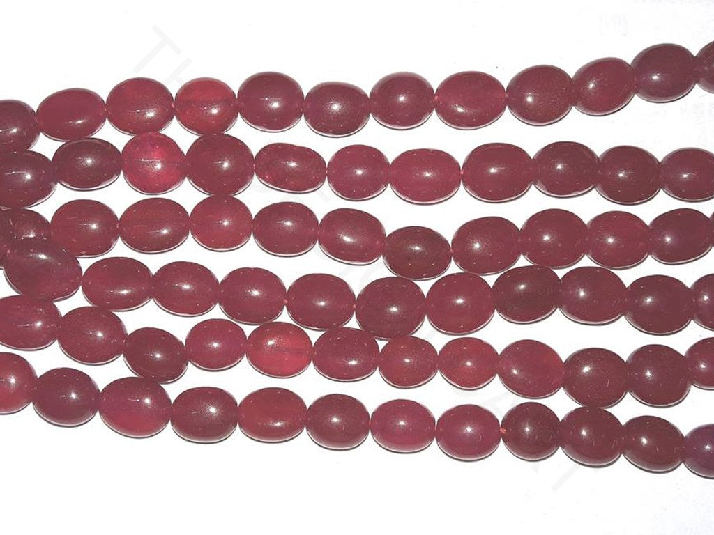 Maroon Red Semi Precious Quartz Tumble Beads | The Design Cart (4333699104837)