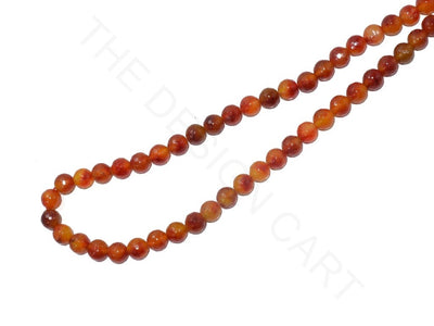 Orange Round Jade Semi Precious Stones | The Design Cart (3785187328034)