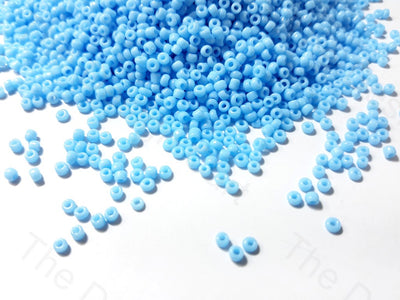 Turquoise Opaque Round Rocaille Seed Beads | The Design Cart (1759392104482)