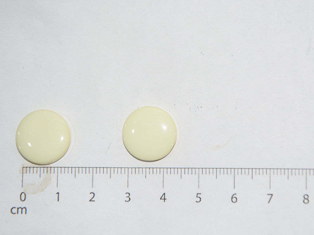 Off-White Circular Marble Acrylic Buttons