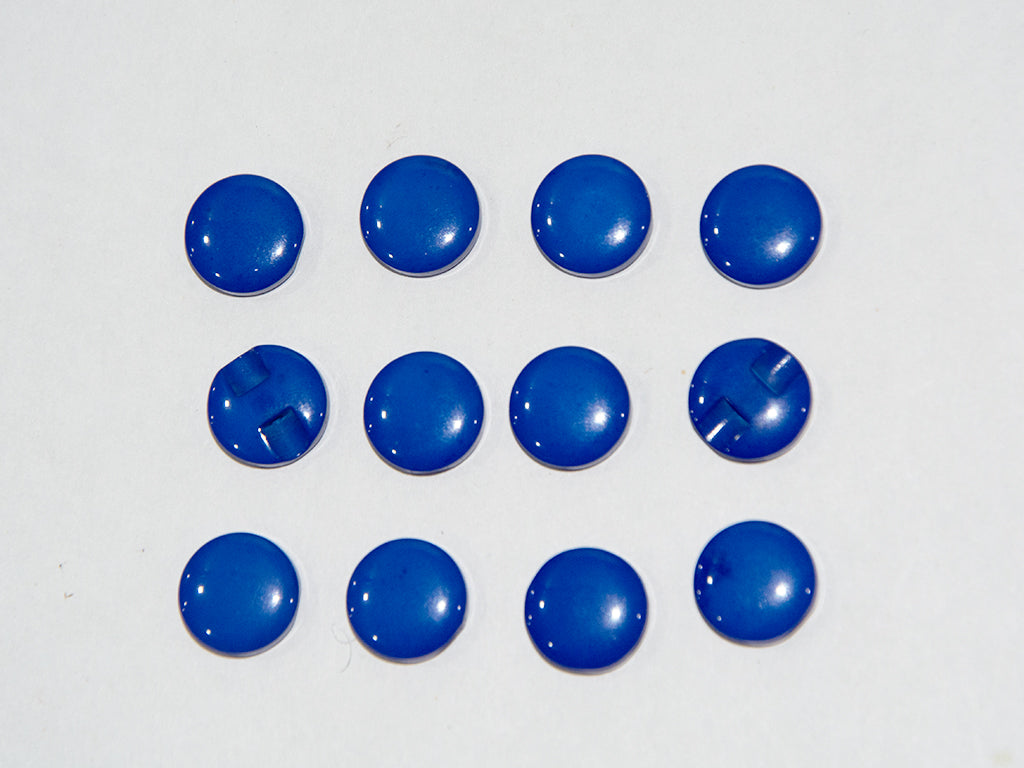 Blue Circular Marble Acrylic Buttons