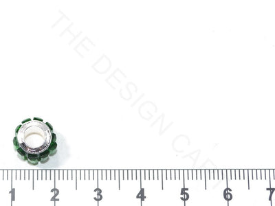 Green Spacer Beads with Glass Stones | The Design Cart (3840767819810)