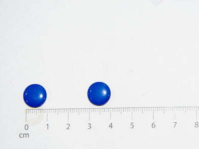 Blue Circular Marble Acrylic Buttons