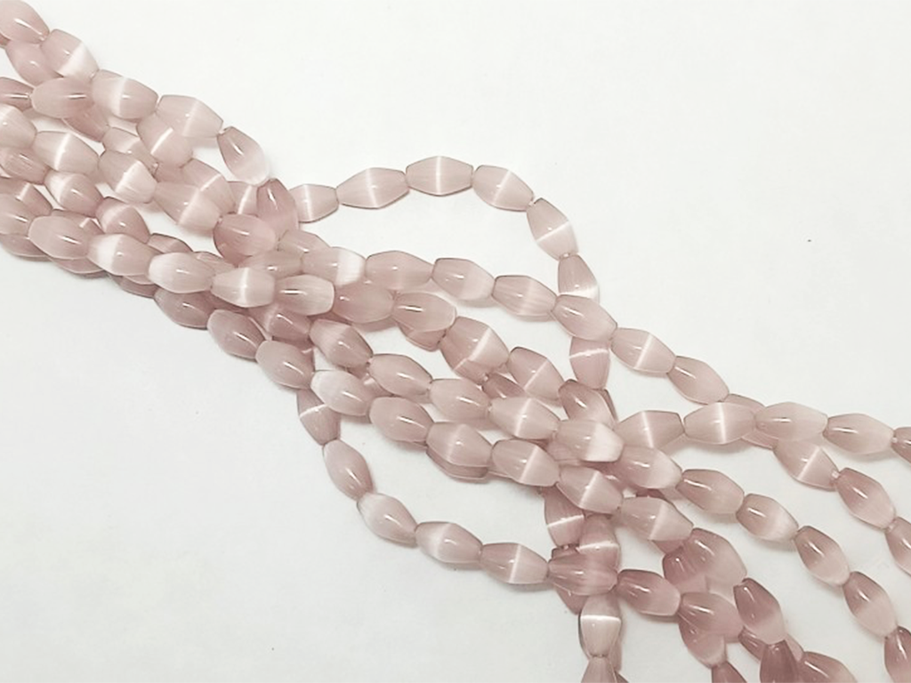Light Pink Monalisa Oval Stone Beads