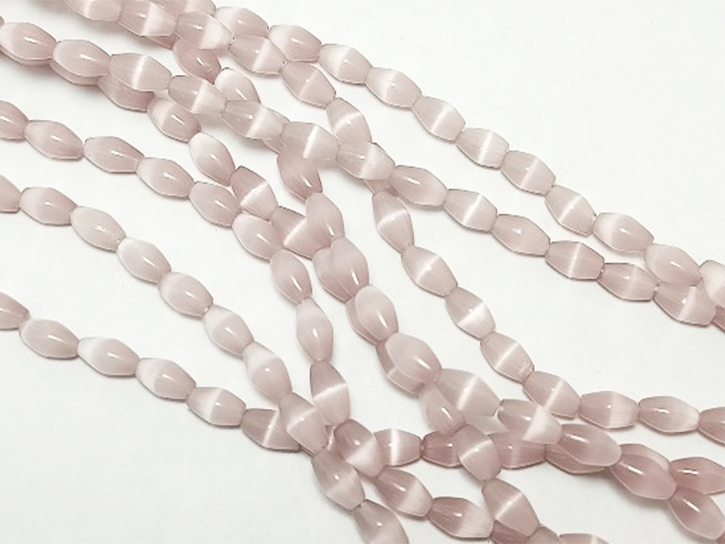 Light Pink Monalisa Oval Stone Beads