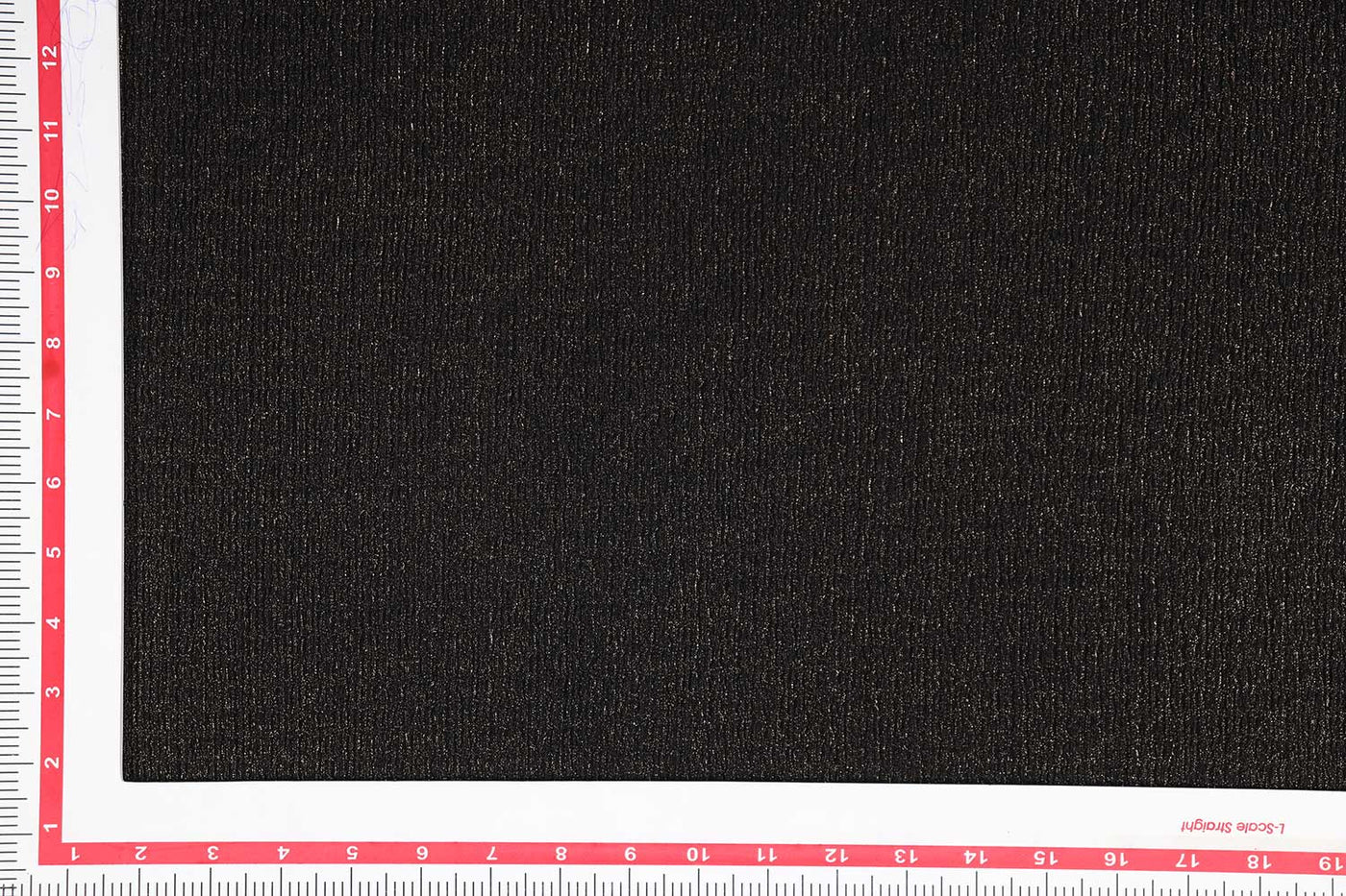 Black Foil Printed Crushed Knit Fabric