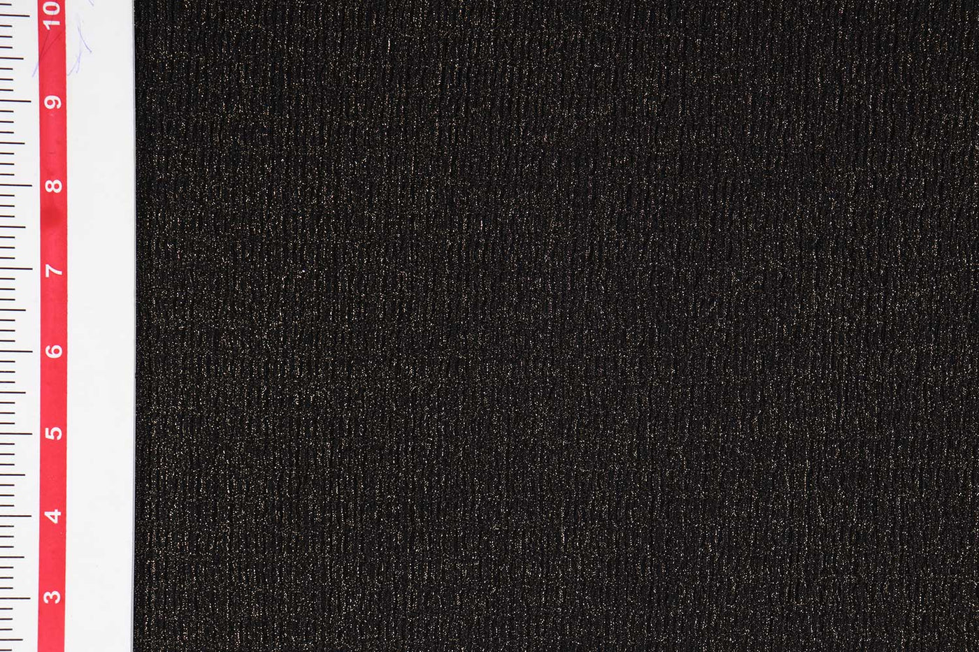 Black Foil Printed Crushed Knit Fabric