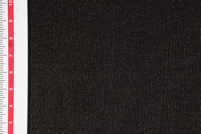 Black Foil Printed Crushed Knit Fabric