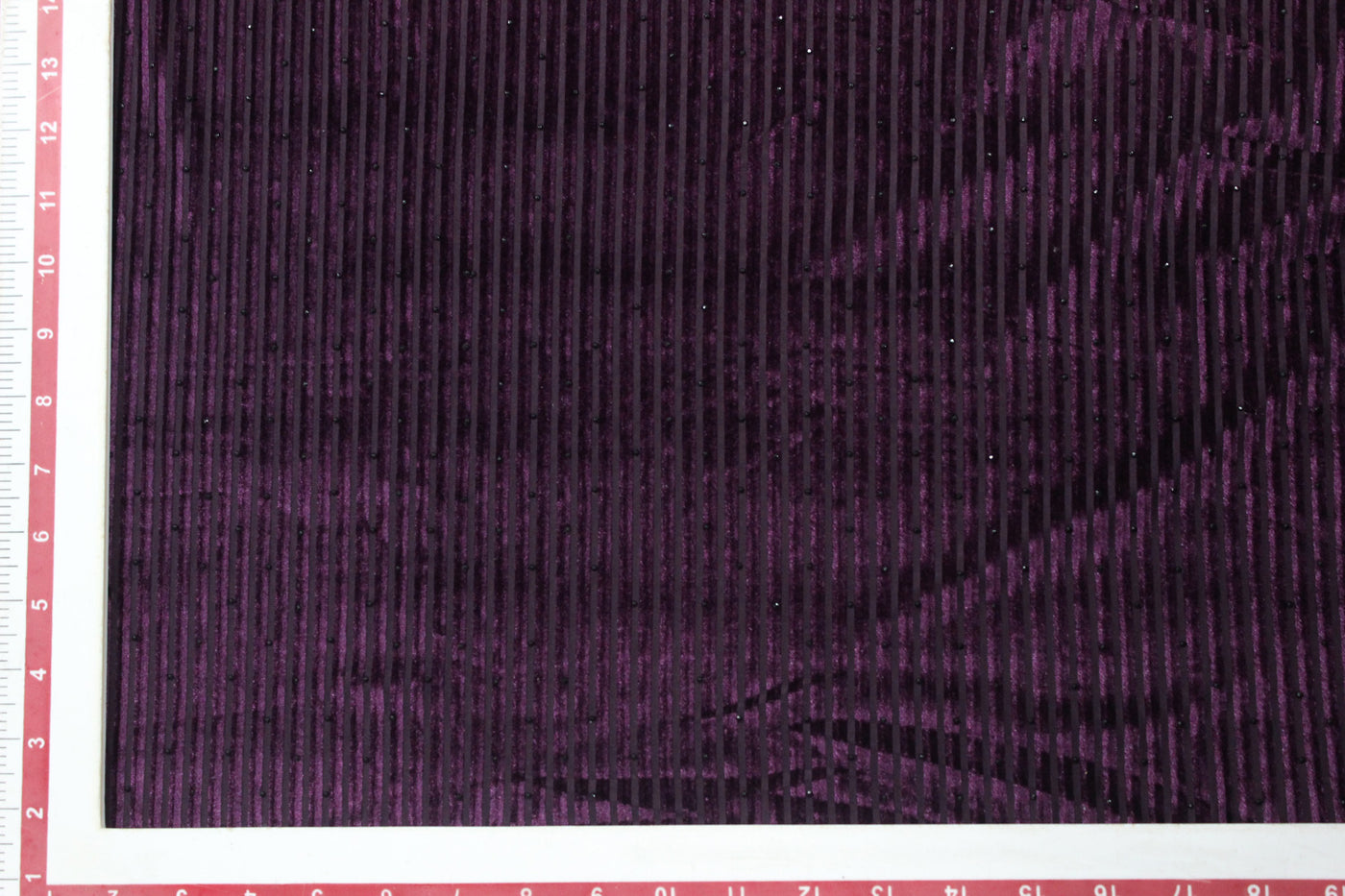 Wine Velour Knit Fabric