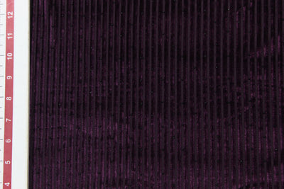 Wine Velour Knit Fabric