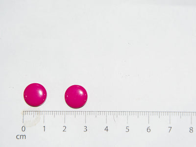 Magenta Circular Marble Acrylic Buttons