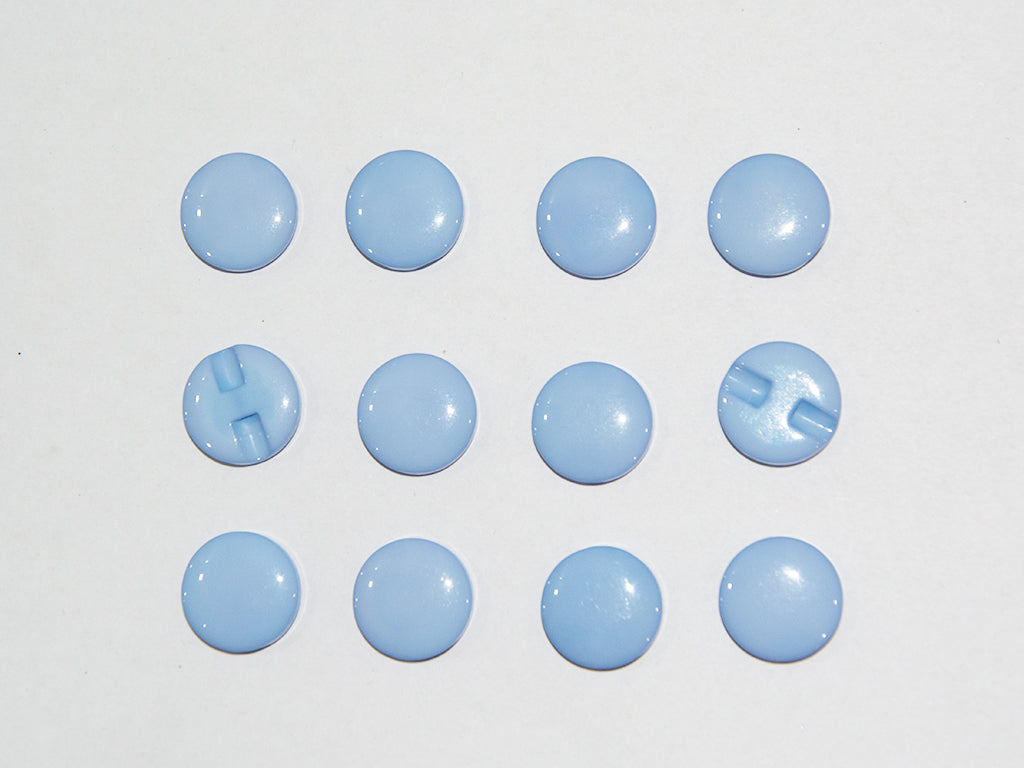 Light Blue Circular Marble Acrylic Buttons