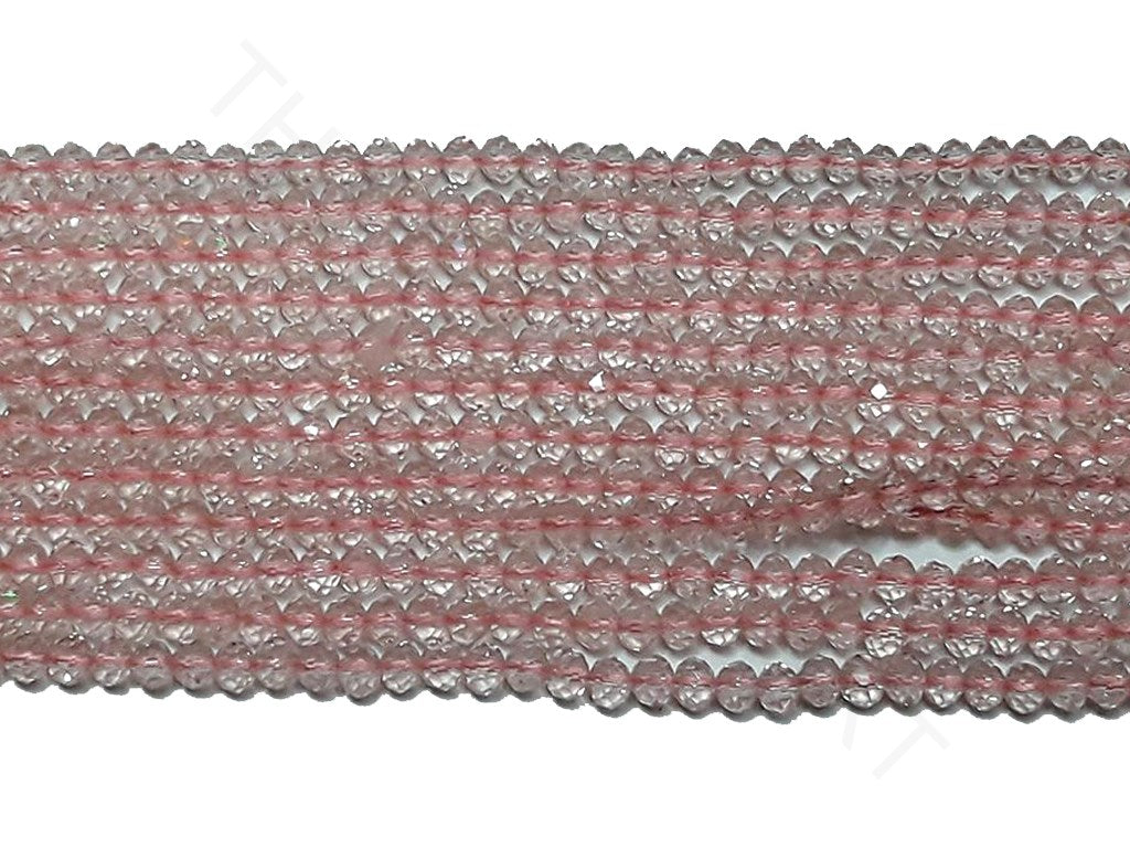 Light Pink Faceted Tyre Crystal Beads | The Design Cart (4333699661893)