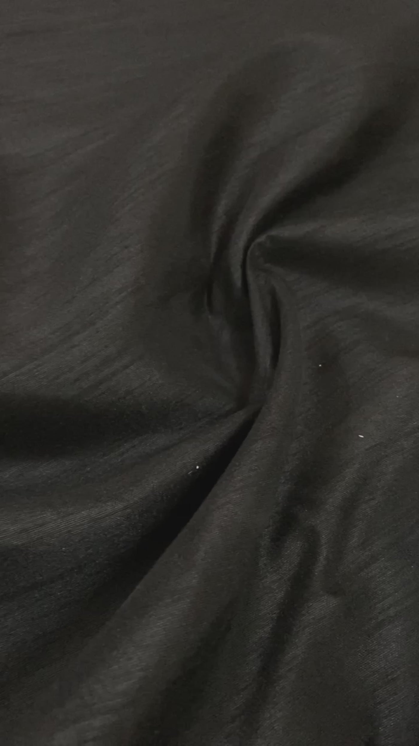 Black Plain Bangalore Raw Silk Fabric