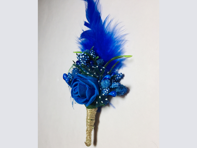 Blue Flower Designer Brooch