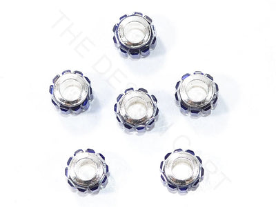 Blue Spacer Beads with Glass Stones | The Design Cart (3840767852578)