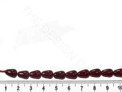 Maroon Drop Jade Semi Precious Stones (10 mm) | The Design Cart (3785187917858)