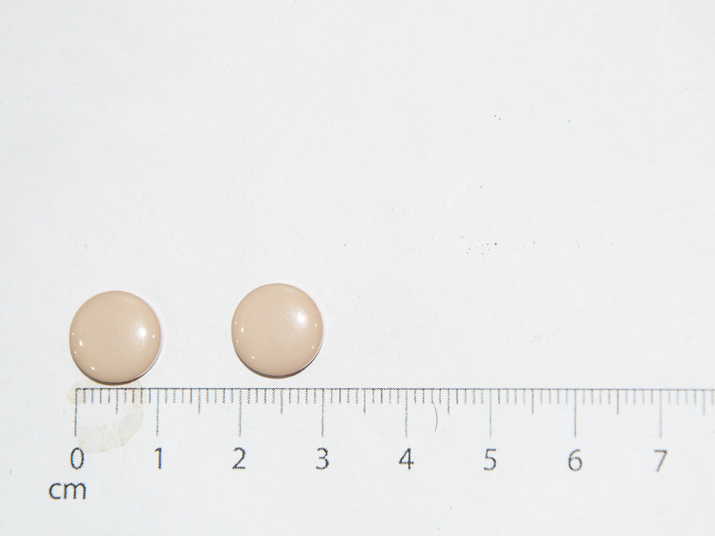 Light Peach Circular Marble Acrylic Buttons