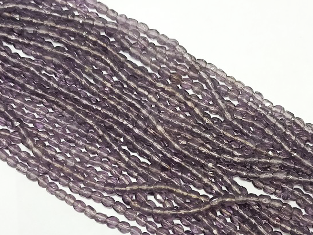 Light Purple Spherical Faceted Crystal Glass Beads