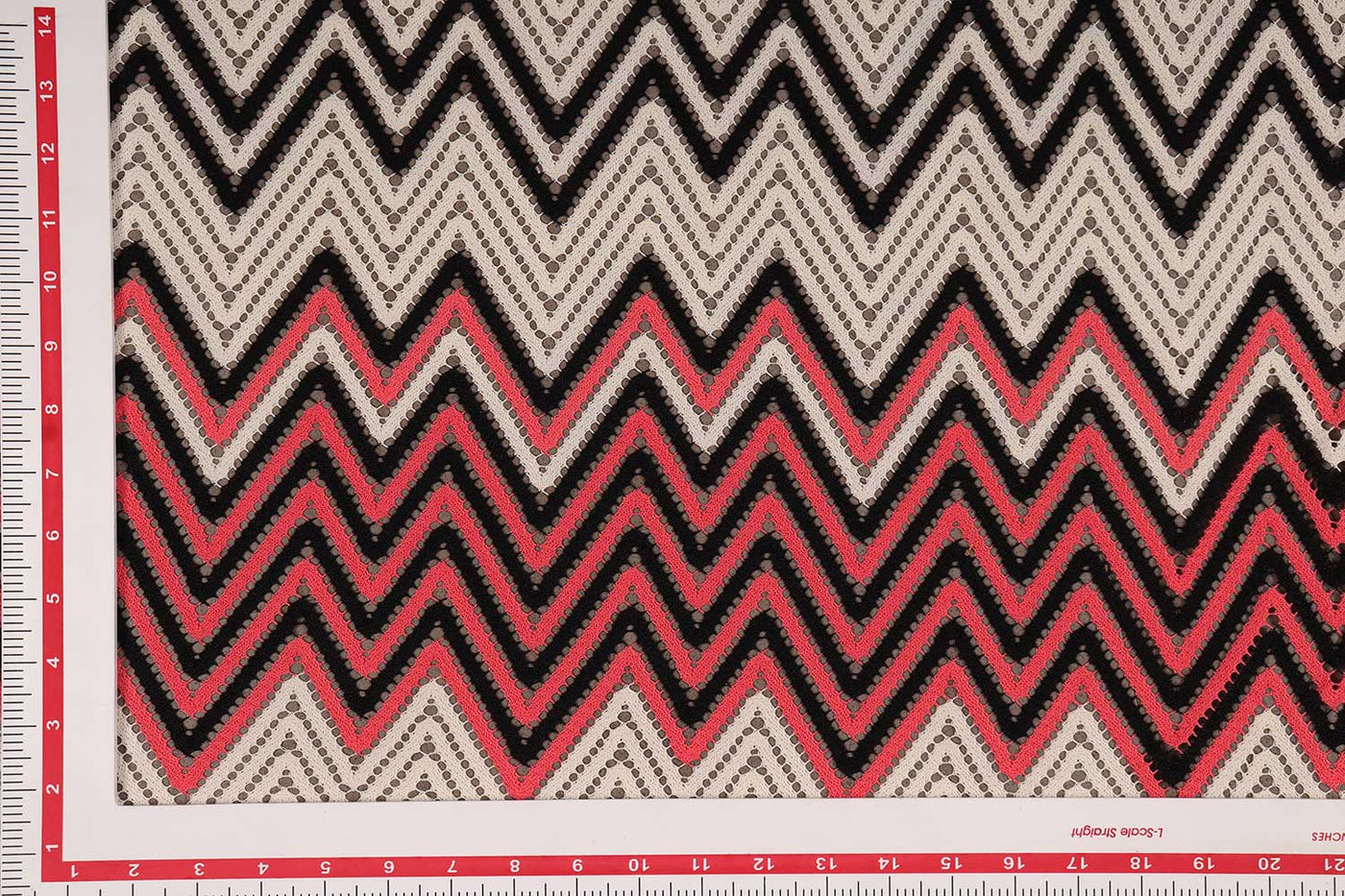 बहुरंगी बहुरंगी फीता बुना कपड़ा