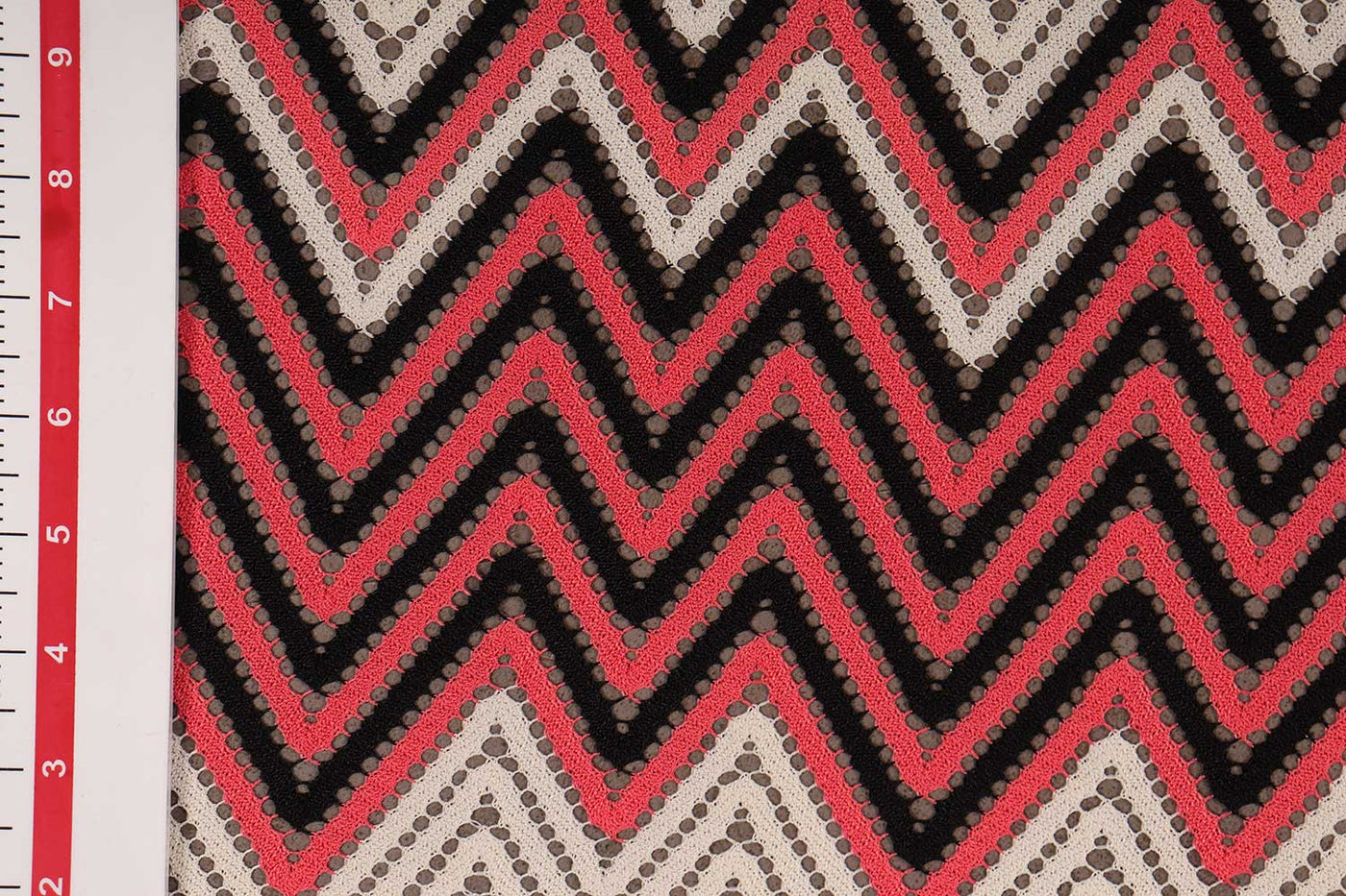 बहुरंगी बहुरंगी फीता बुना कपड़ा