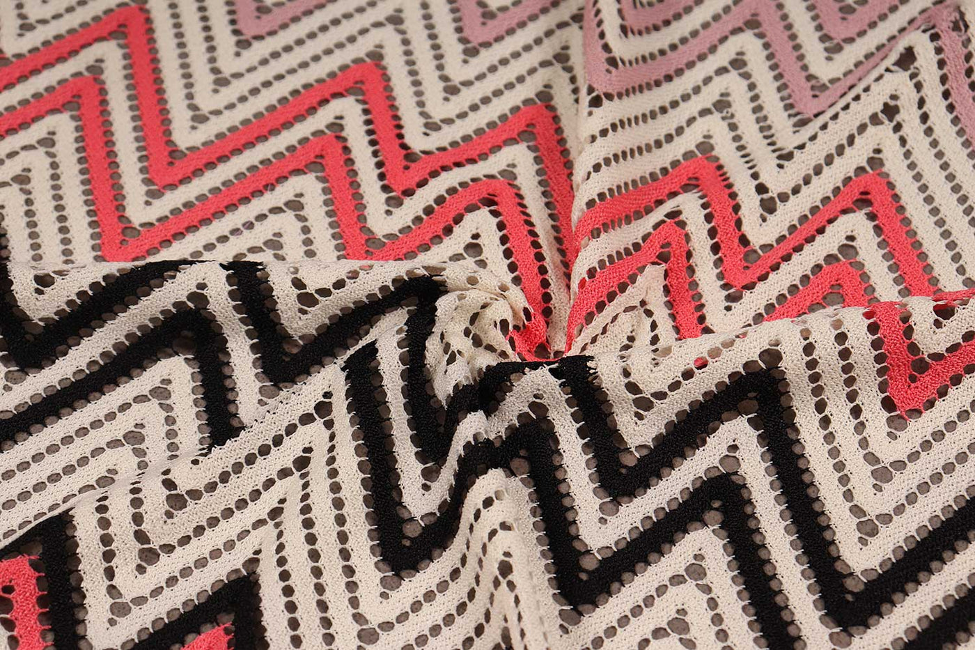 बहुरंगी बहुरंगी फीता बुना कपड़ा