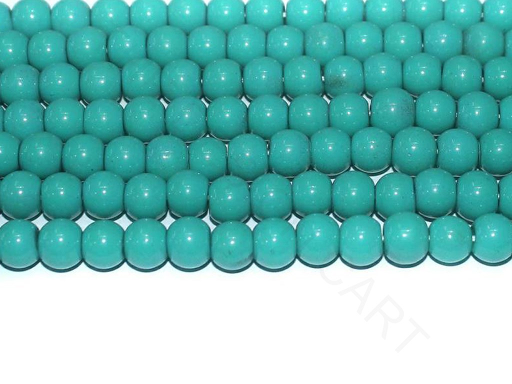 Turquoise Spherical Glass Beads | The Design Cart (4351284510789)