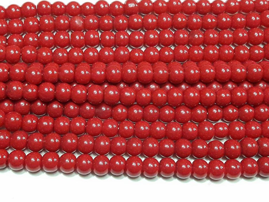 Maroon Spherical Glass Beads | The Design Cart (4351284543557)