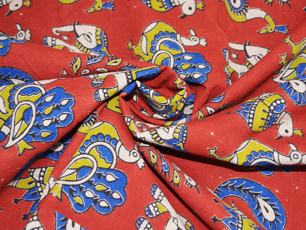 red-traditional-kalamkari-fabric