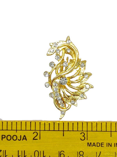 Golden Designer Brooch