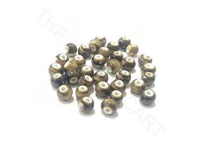 Brown Circular Ceramic Beads (4323286646853)