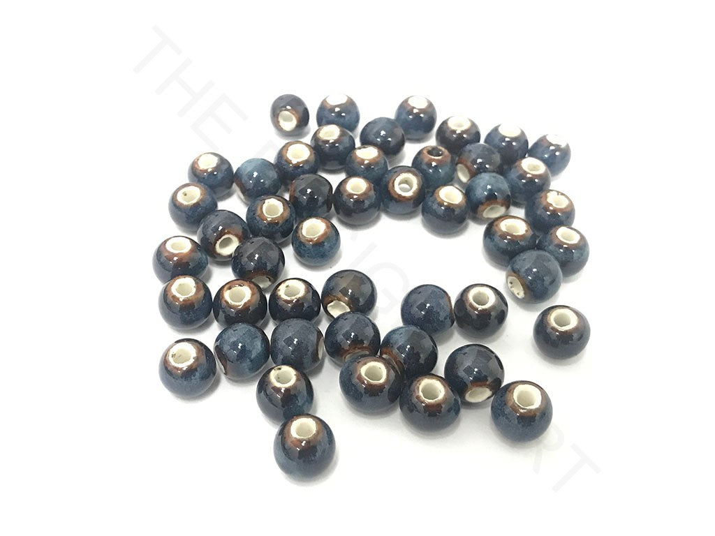 Black Circular Ceramic Beads (4323286679621)