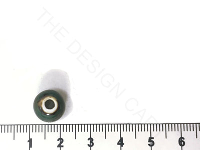 Dark Green Circular Ceramic Beads (4323286712389)