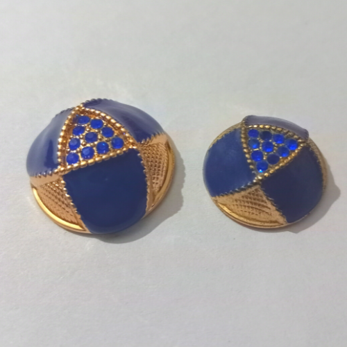 golden-blue-stone-studded-designer-metal-buttons